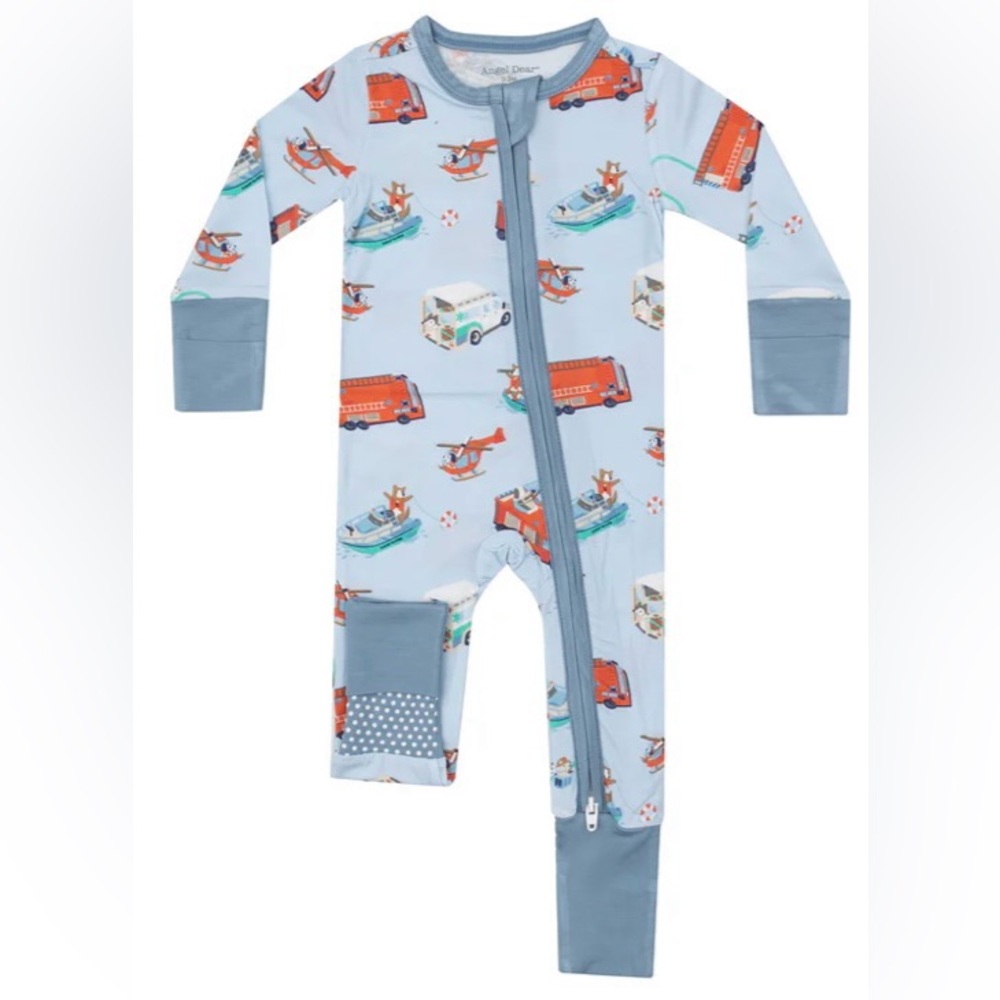 New Light Blue bamboo romper